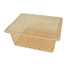 Franklin Machine Products  247-1232 Cambro Amber Half-Size H-Pan Colander 5&quot; Deep