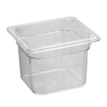 Franklin Machine Products  247-1058 Cambro Camwear Sixth-Size Clear Food Pan