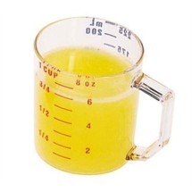 Franklin Machine Products  247-1081 Camwear Clear Measuring Cup 1 Cup Dry Measure