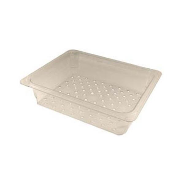 Franklin Machine Products  247-1220 Camwear Third-Size Clear Polycarbonate Colander 3" Deep