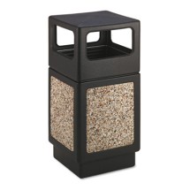 Canmeleon Side-Open Square Waste Receptacle, 38 Gallon 