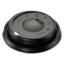 Dart Black Cappuccino Dome Sipper Lids, Plastic, 1000/Carton