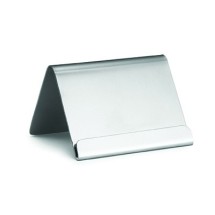 TableCraft B17 Stainless Steel Card Holder with Lip, 2-1/2&quot; x 2&quot; x 2&quot;