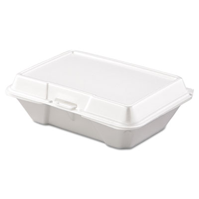 Carryout Food Container, Foam, 1-Comp, 9 3/10 x 6 2/5 x 2 9/10, 200/Carton