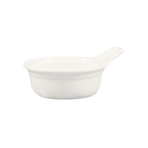 CAC China CAS-12 Oval Casserole Dish with Handle 12 oz.