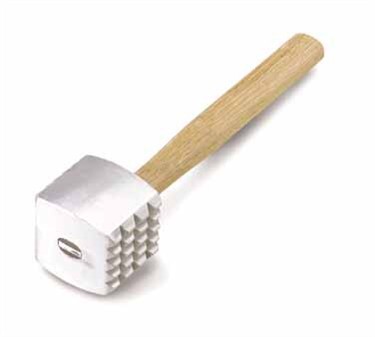 TableCraft 3016 Cast Aluminum Meat Tenderizer with Wooden Handle