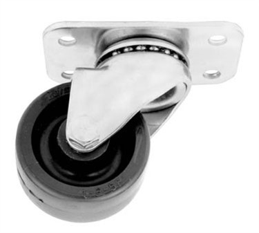 Franklin Machine Products  196-1050 Caster, Plate (2, Blk)