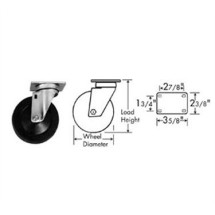 Franklin Machine Products  120-1013 Medium-Duty 3-1/2" Plate  Caster