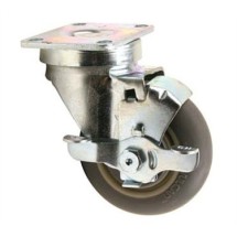 Franklin Machine Products  120-1016 Medium-Duty 3-1/2" Plate  Caster with Brake