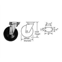 Franklin Machine Products  120-1048 Caster, Plate (4, Gry )