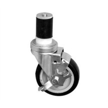 Franklin Machine Products  120-1073 Caster, Stem (4, with Brk, Gray )