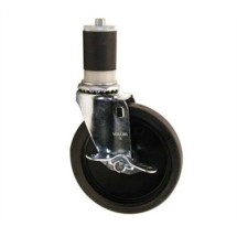 Franklin Machine Products  120-1148 Caster, Stem (5, with Brk, Blk )