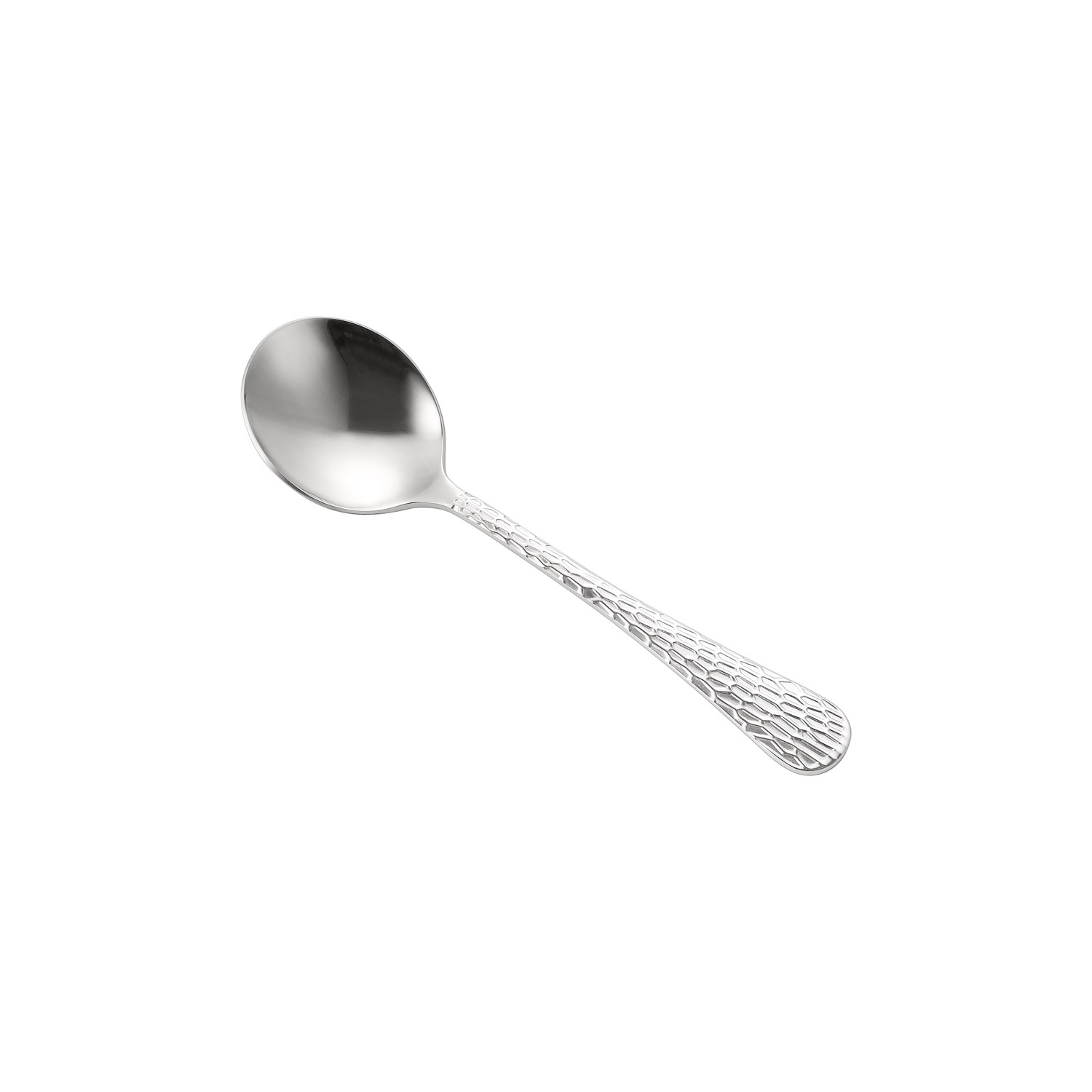 CAC China 3015-04 Celtic Bouillon Spoon, Heavyweight 18/0, 6"