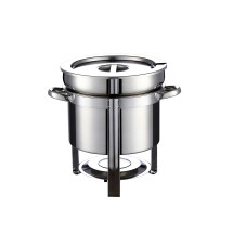 CAC China CAMS-111 Stainless Steel Marmite Soup Chafing Dish 11 Qt.