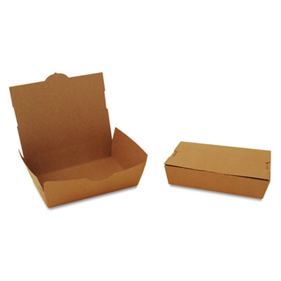 ChampPak Carryout Boxes, #2, Kraft, 7.75 x 5.5 x 1.88, 200/Carton
