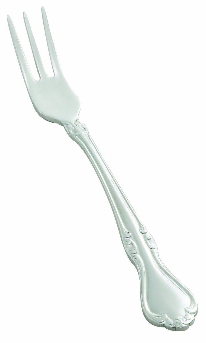 Winco 0039-07 Chantelle Extra Heavy Weight Stainless 18/10 Oyster Fork (12/Pack)