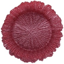 Jay Companies 1470110-PK Reef Pink 13&quot; Charger Plate