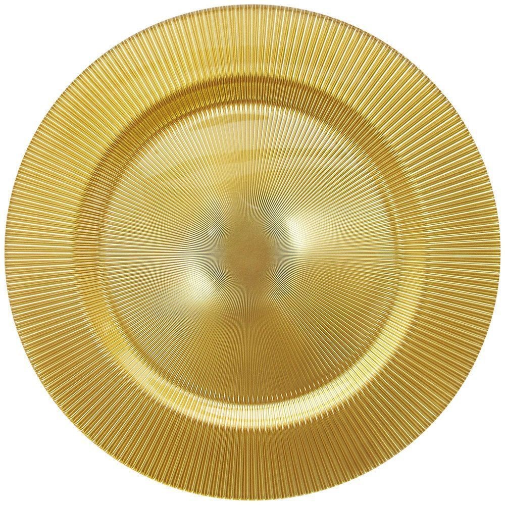 Jay Companies 1470349 Sunray Gold 13" Charger Plate