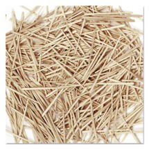 Chenille Kraft Flat Wood Toothpicks, Wood, Natural, 2,500/Pack