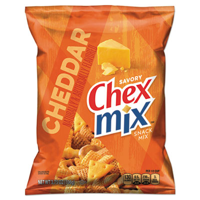 Chex Mix Cheddar Flavor Trail Mix, 3.75 oz Bag, 8/Box
