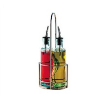TableCraft 918R Chrome-Plated Gemelli Olive Oil Bottle Rack