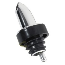 Winco PP-C Chrome Plated Free Flow Pourer with Black Collar