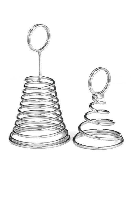 TableCraft CH4 Chrome-Plated Spiral Table Number Stand 4"