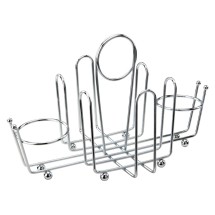 Winco WH-1 Condiment Holder with Chrome-Plated Wire & Ball Feet