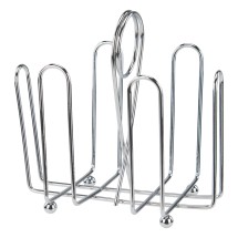 Winco WH-2 Sugar Packet Holder Rack with Chrome-Plated Wire and Ball Feet