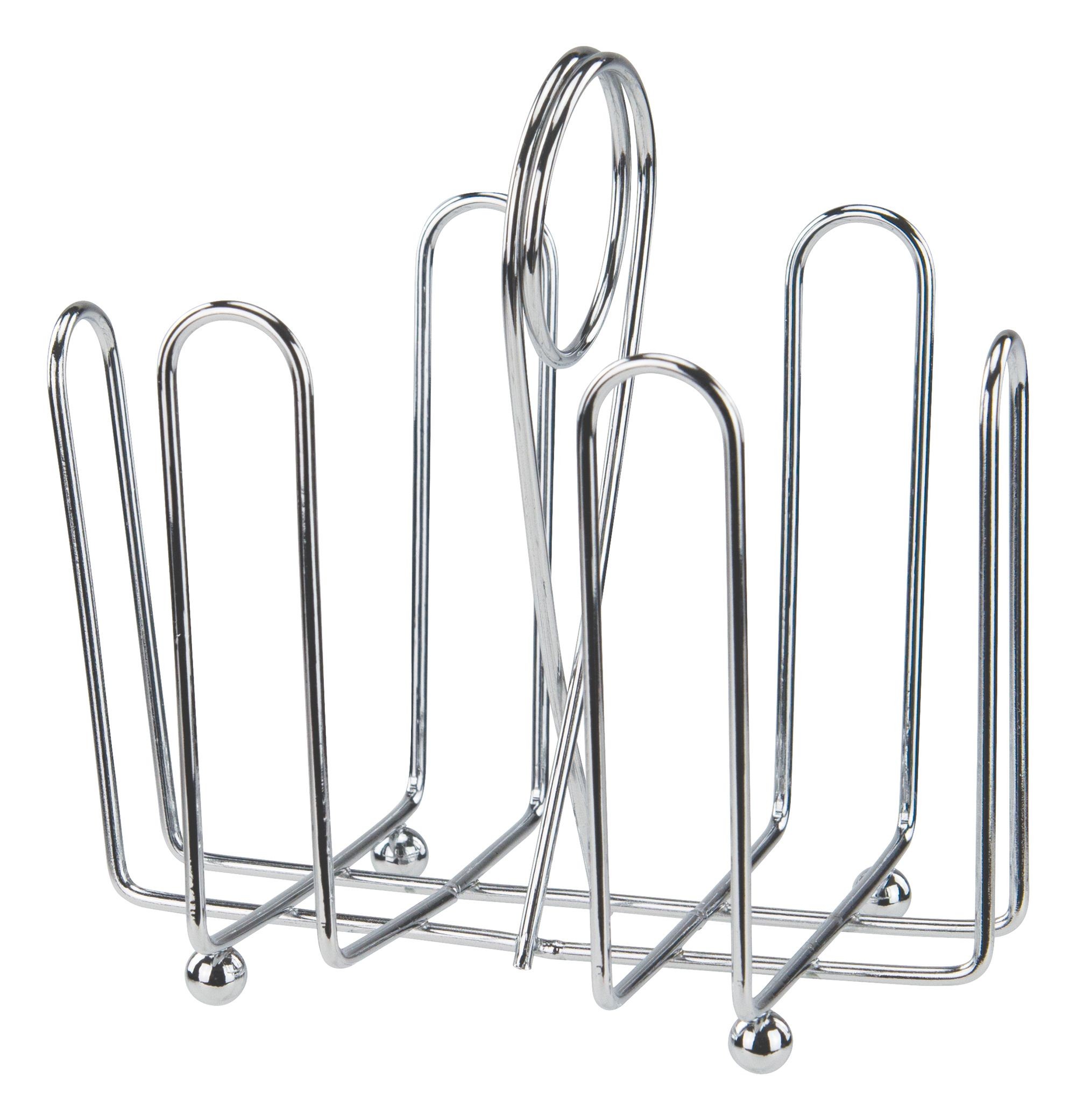 Winco WH-2 Sugar Packet Holder Rack with Chrome-Plated Wire and Ball Feet
