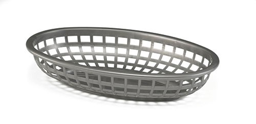 TableCraft 1074GM Classic Plastic Oval Chicago Platter Basket, 9-3/8" x 6" x 1-7/8"
