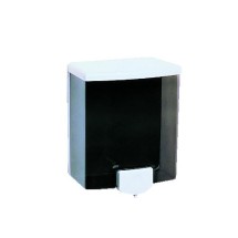 Bobrick ClassicSeries Surface-Mounted Soap Dispenser, 40 oz. Black/Gray
