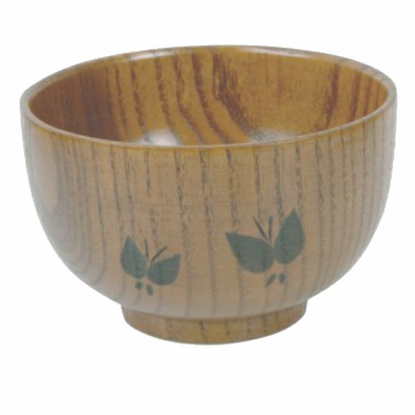 Thunder Group 45-22 Wood Rice and Miso Soup Bowl