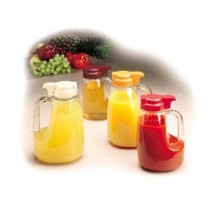 TableCraft L48Y Option 48 oz. Dispenser Jar with Yellow ABS Top