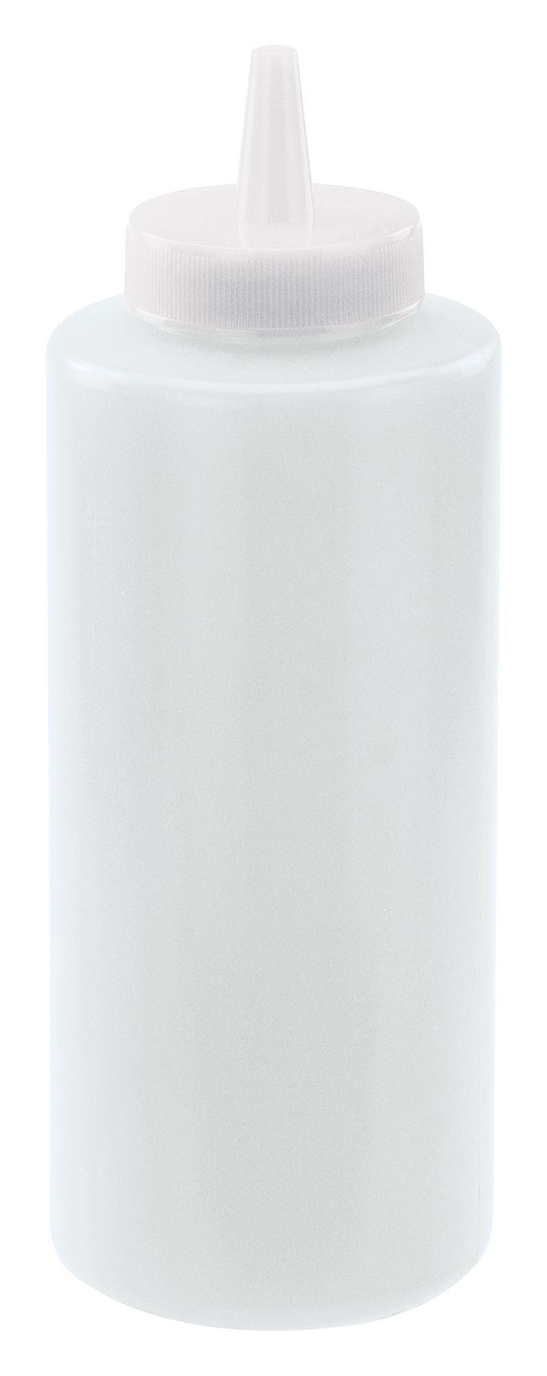 Winco PSB-12C Clear Plastic 12 oz. Squeeze Bottle