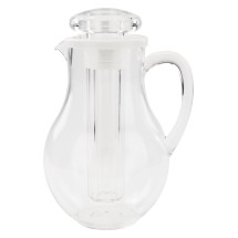 Winco WPIT-19 Clear Plastic 64 oz. Polar Pitcher with Ice Chamber