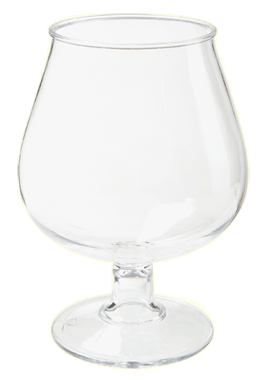 G.E.T. Enterprises BRA-2-PC-CL Clear Polycarbonate 16 oz. Brandy Glass
