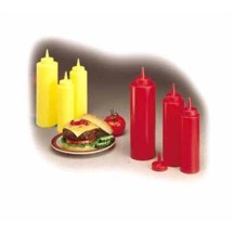 TableCraft 112K Red 12 oz. Ketchup Squeeze Dispenser