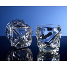 G.E.T. Enterprises SW-1439-1-CL L7 9 oz. Clear SAN Plastic Rocks Glass