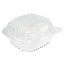 Dart ClearSeal Hinged-Lid Plastic Sandwich Container, 13.8 oz,, 5.4&quot; x 5.3&quot; x 2.6&quot; 500/Carton
