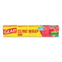 ClingWrap Plastic Wrap, 200 Square Foot Roll, Clear