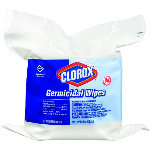 Clorox Healthcare Germicidal Wipes, Refill, 110/Bag