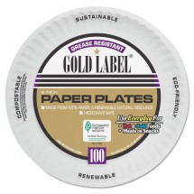 AJM  Gold Label White Paper Plates 6&quot; 1200/Carton