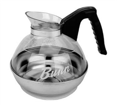 Franklin Machine Products  190-1110 Coffee Decanter with Steel Base/Black Handle