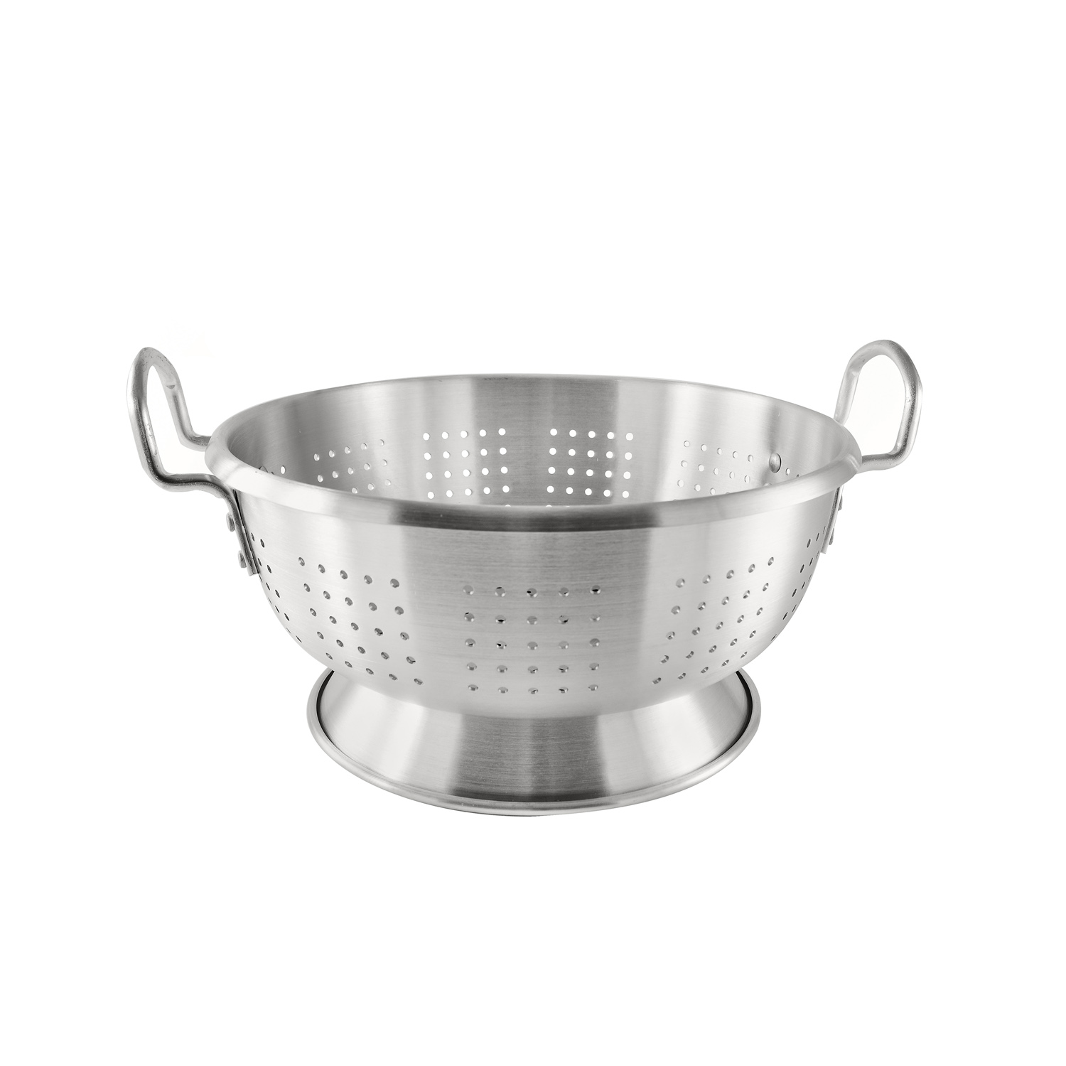 CAC China ALCL-12SL Aluminum Loop-Handle Footed Colander, 12 Qt.