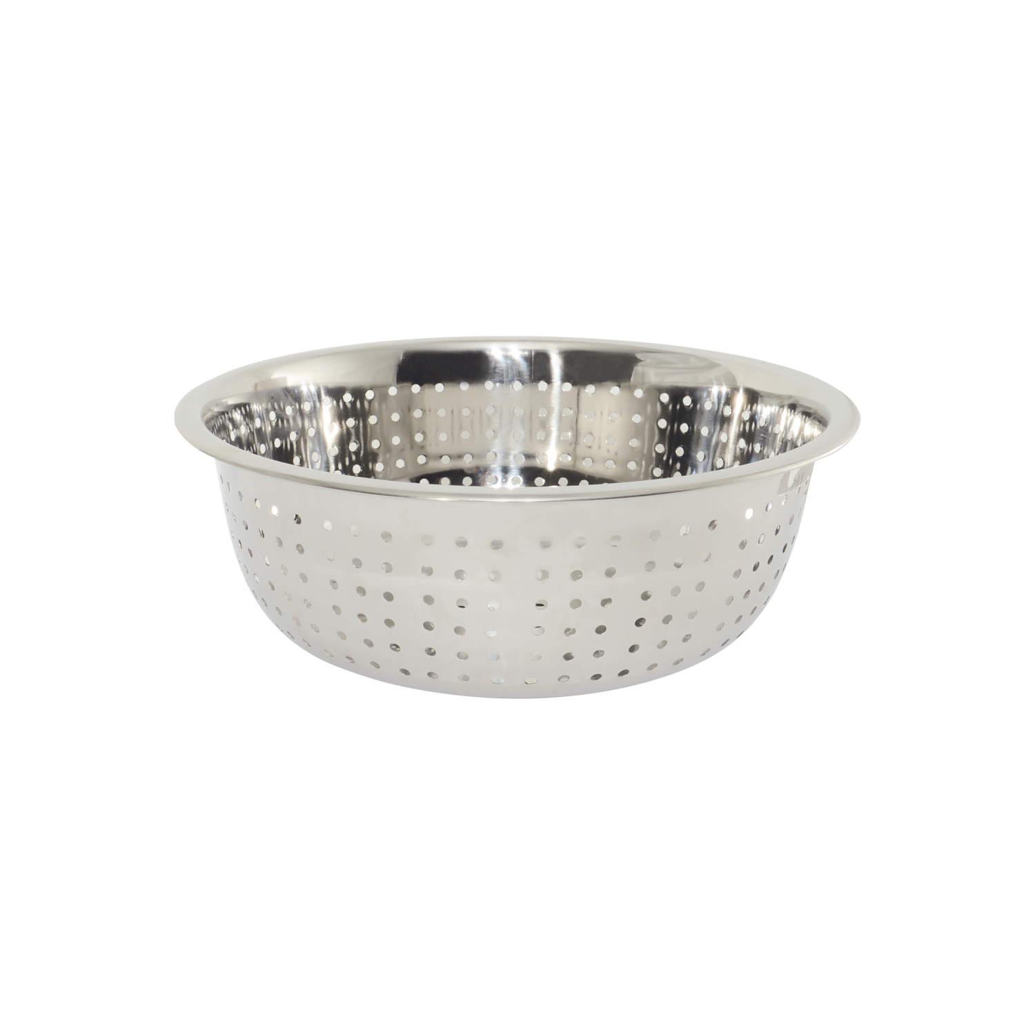 CAC China SCD5-L14 Stainless Steel Chinese Colander, Large Hole 13.75 Qt. 