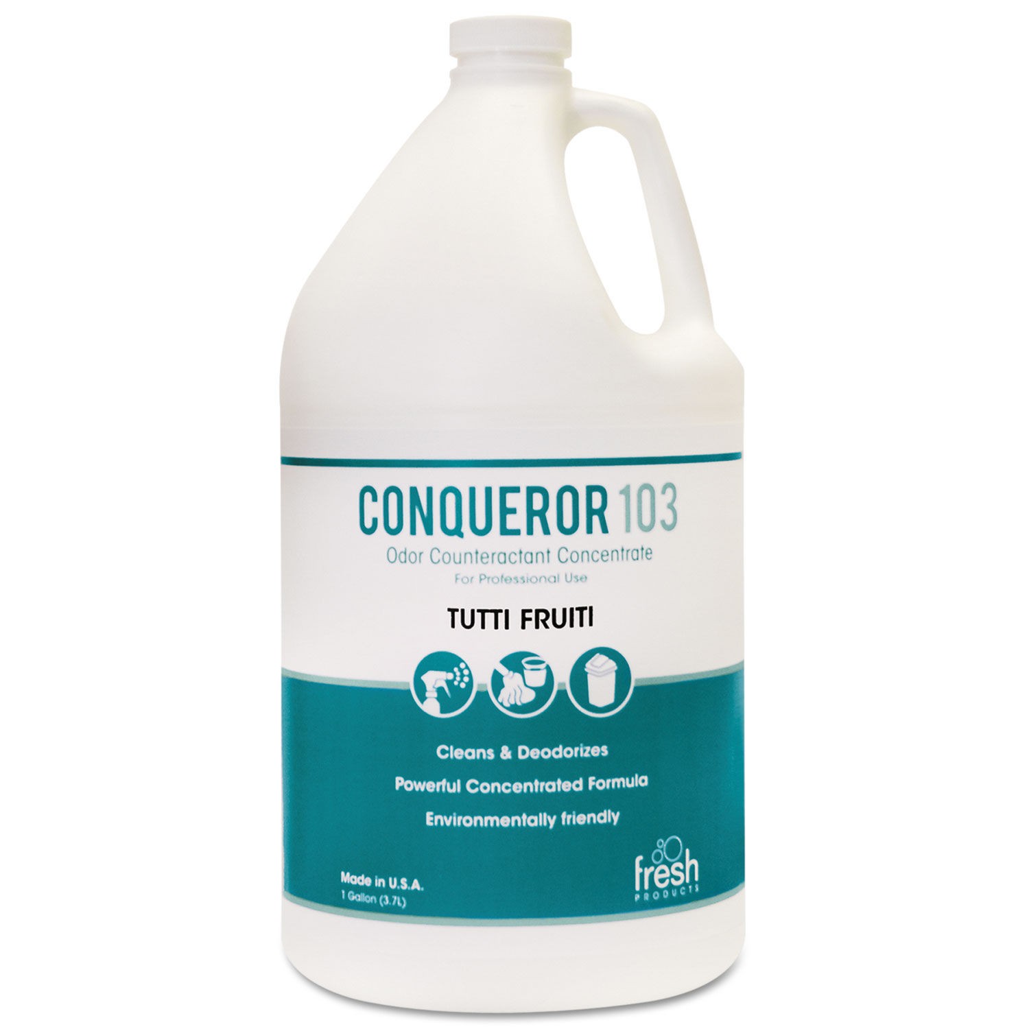 Conqueror 103 Odor Counteractant Concentrate, Tutti-Frutti, 1 Gallon, 4/Carton