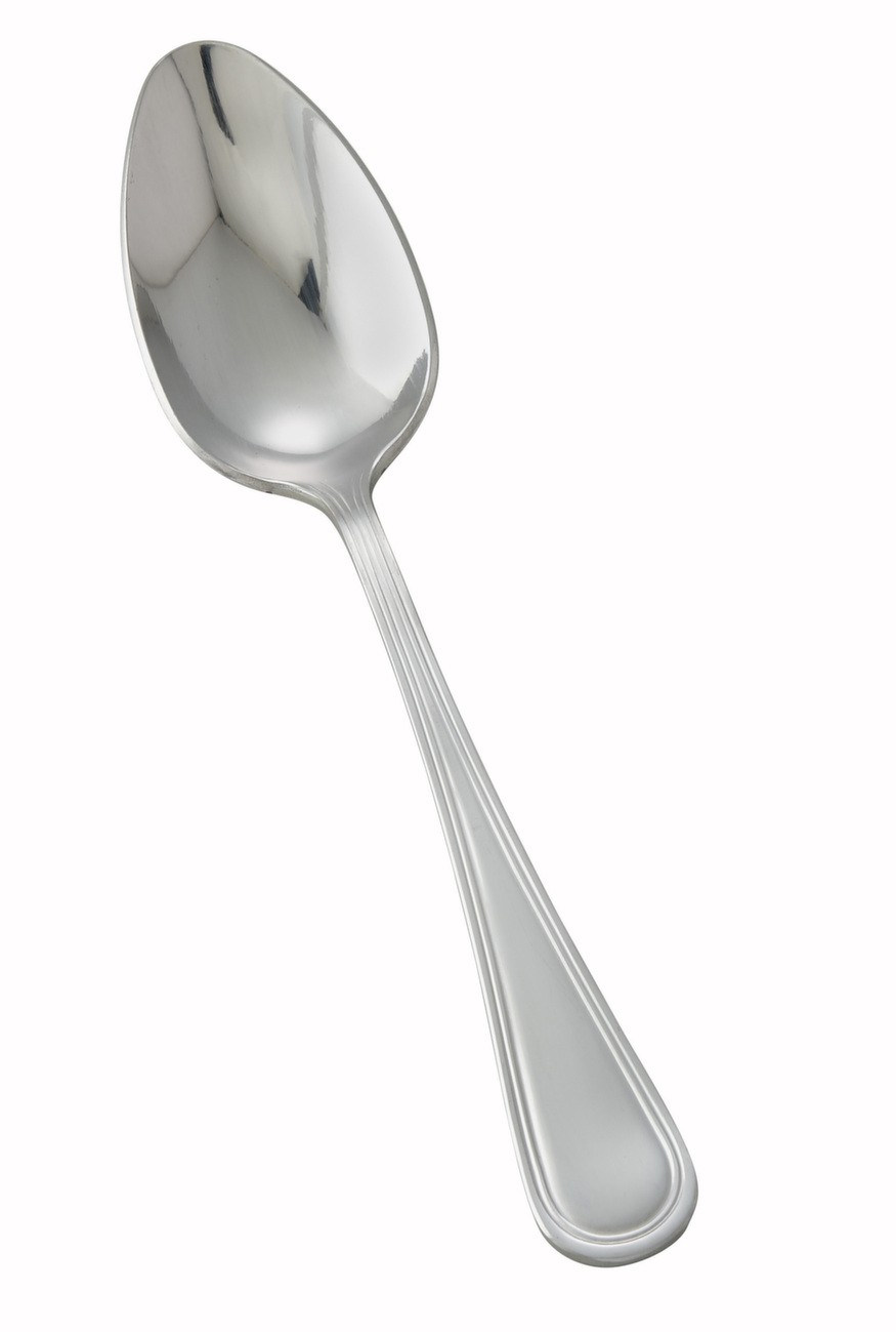 Winco 0021-10 Continental Extra Heavy Stainless Steel European Table Spoon (12/Pack)