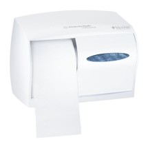 Kimberly Clark Dual Roll Coreless Bath Tissue Dispenser, White