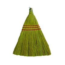 Corn Whisk Broom, 10&quot; Metal Cap with Ring for hanging